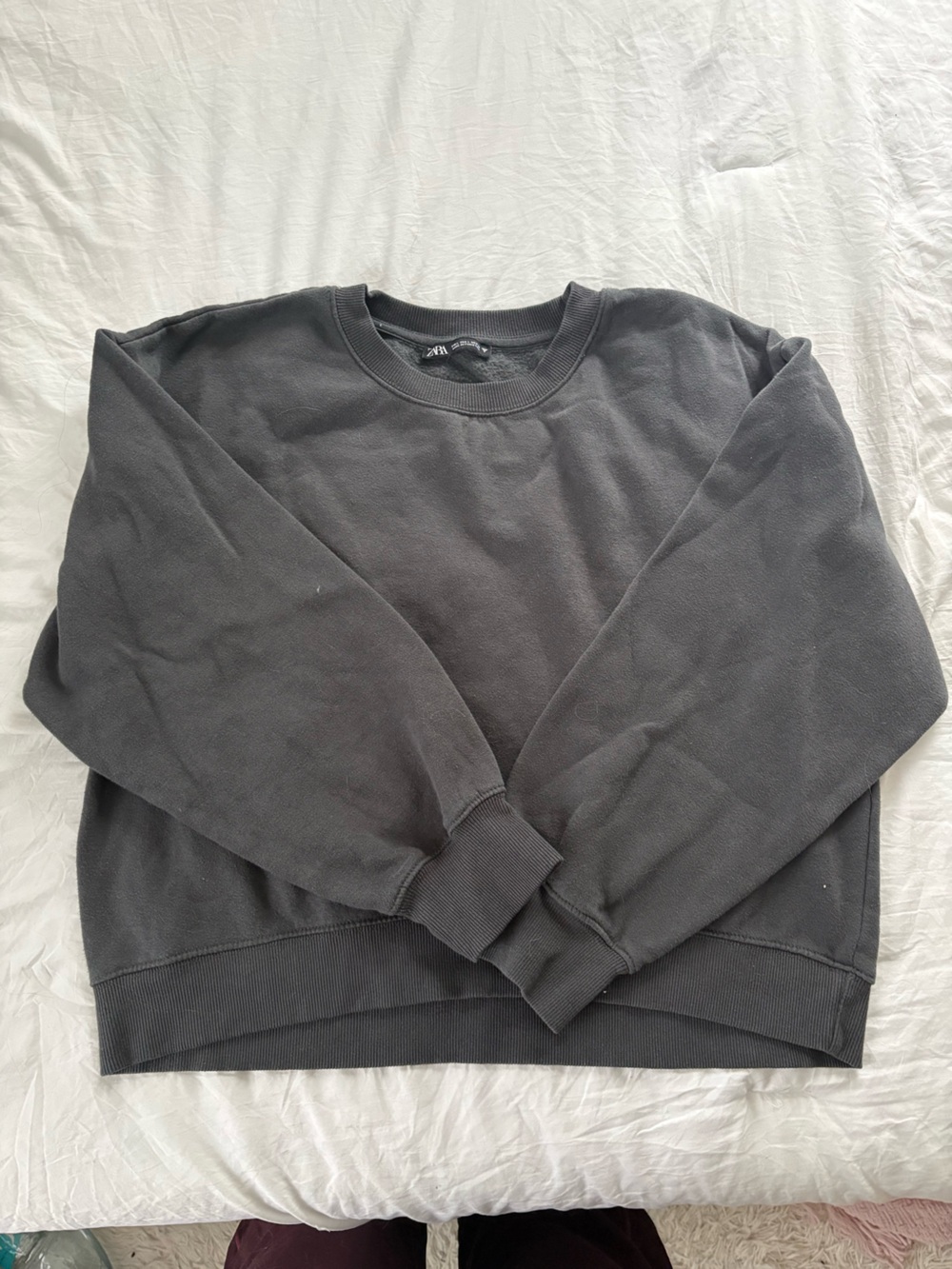 Zara Crewneck Sweater and Sweatpants Set- Charcoal Gray